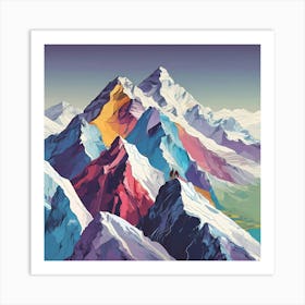 Mountaineering 6 Art Print