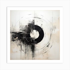 Abstract Art Circle Digital Painting (8) Art Print