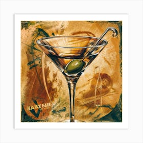 5 Vintage Art Cocktail Wall Art Prints And Posters Art Print