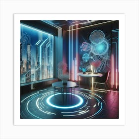 Futuristic Room 1 Art Print