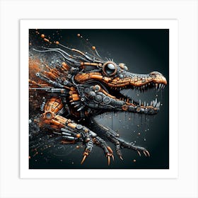 Crocodile Art Print