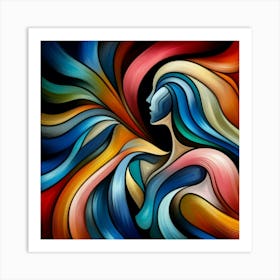 Abstract Of A Woman Art Print