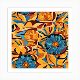 Abstract Floral Pattern Art Print