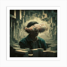 A Cinematic Surrealist Illustration Of An Individu 7 X0t7frrewy19pty42ppg J0xzyqjzsrkigkqxcc9pjg Art Print