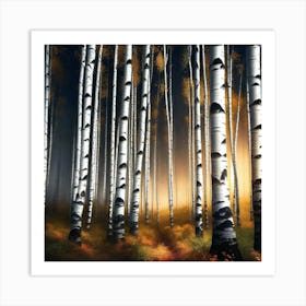 Birch Forest 114 Art Print