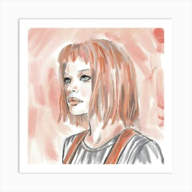 Milla Jovovich, The Fifth Element Art Print