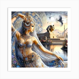 Cleopatra Portrait Artwork 36 Art Print