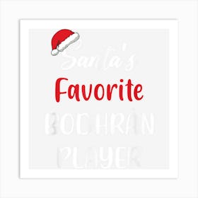 Santas Favorite Bodhrán Player Gift Christmas Bodhrán Funny Art Print