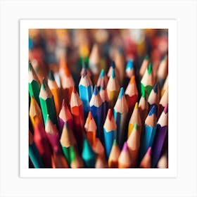 Colorful Pencils 1 Art Print