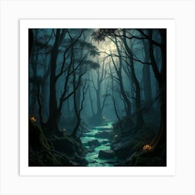 Most Attractive Forest Beauty Art Print