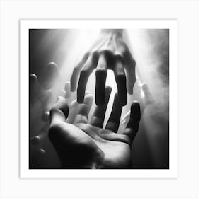 Hand Reaching Out Art Print