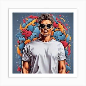 Dj T-shirt Art Print