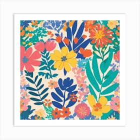 matisse Floral Pattern 3 Art Print