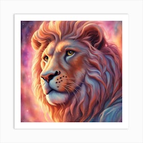 Lion Painting Art Print