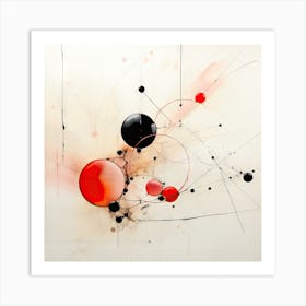 Red and Black Painting Art Print