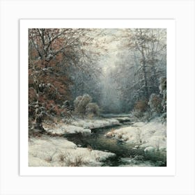 Winter Scene 6 Art Print