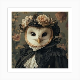 Owl Portrait Art Art Print