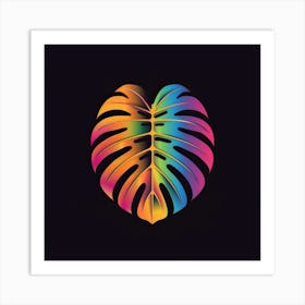 Rainbow Leaf 5 Art Print