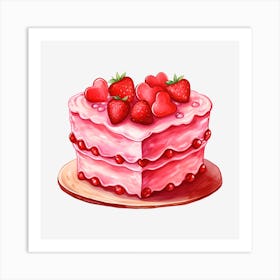 Valentine'S Day Cake 28 Art Print