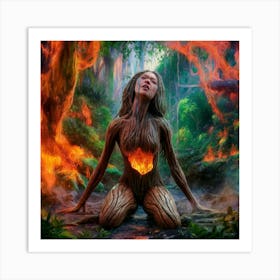 Burning Forest Art Print