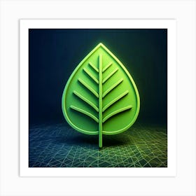 Green Leaf 1 Art Print