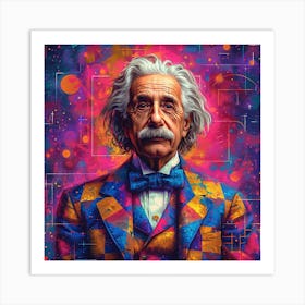 Albert Einstein 12 Art Print