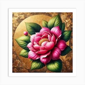 Chinese Flower Painting Art Print