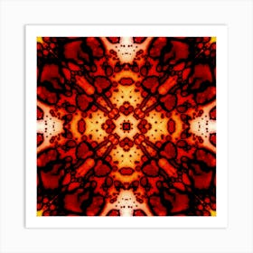 Red Hot Spots A Pattern Art Print