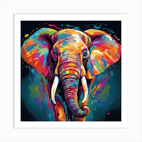 Elephant Painting 1 Art Print