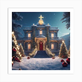 Christmas House 66 Art Print