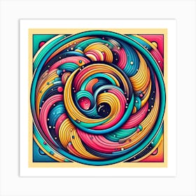 Abstract Swirl Design 1 Art Print
