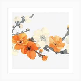 Apricot Blossoms Art Print