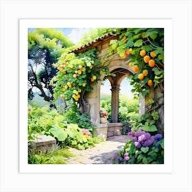 Discover The Beauty Of Nature In Our Garden Where Fruitful Trees Stand Tall Whispering Tales Of A (2) 1 Art Print