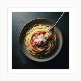 Spaghetti On A Plate 1 Art Print