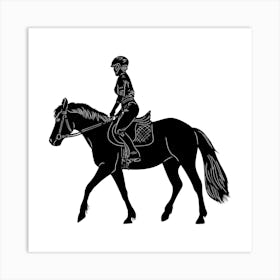 Equestrian Rider Art Print