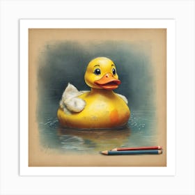 Duck Canvas Print 3 Art Print