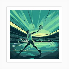 A Tennis Tournament Vector Design Illustration 1718671432 3 Art Print