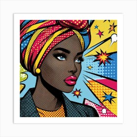 Farida Pop Black Woman  Art Print