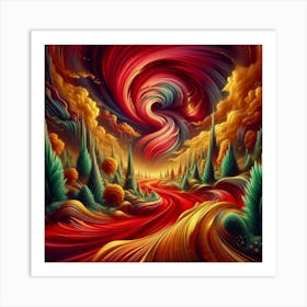 Psychedelic Painting 1 Art Print