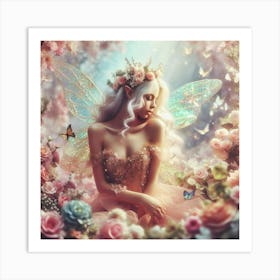 Fairy In The Garden Art Print