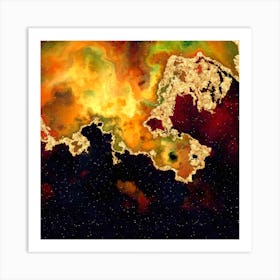100 Nebulas in Space with Stars Abstract n.049 Art Print