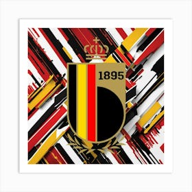 Belgium National Football Team Logo Wall Art 14 Art Print