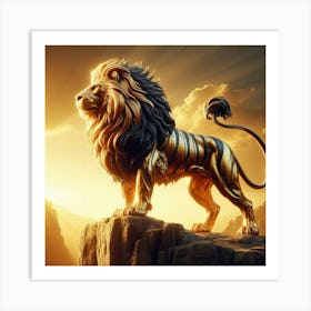 Golden Lion 6 Art Print