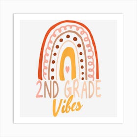 Second Grade Vibes Back To School 2nd Grade Art Print