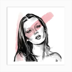 Kate Moss Art Print