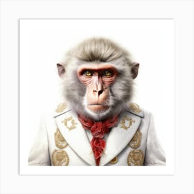 Monkey In A Suit 1 Art Print