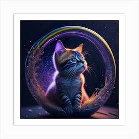 Cat Galaxy (145) Art Print