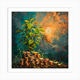 Tree Of Money Art Print