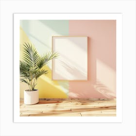 Pastel Wall Painting Art Print