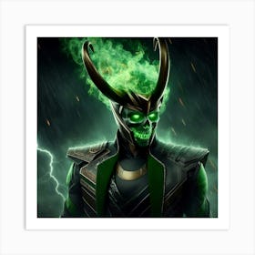 Loki Ghost Rider Art Print